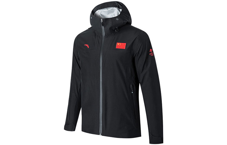 Order Anta Champion All-Weather Hooded Zip Windbreaker Jacket  Black 152210611-2