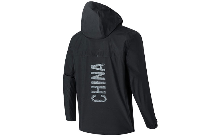 Lookbook Anta Champion All-Weather Hooded Zip Windbreaker Jacket  Black 152210611-2