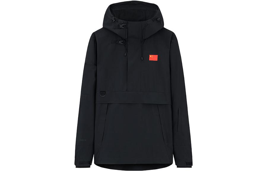 Order 安踏 冠軍全天候黑色編織運動連帽衫 172350601-2