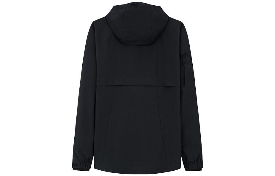 Lookbook 安踏 冠軍全天候黑色編織運動連帽衫 172350601-2