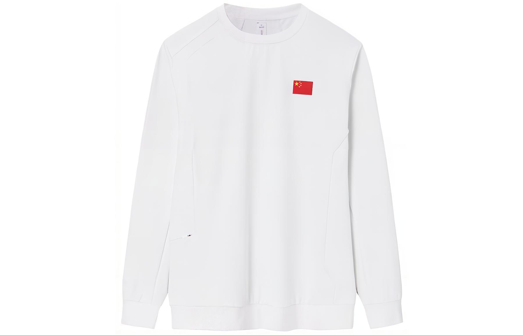 Anta Champion All-Weather National Flag Crewneck Sweatshirt - Beige 152340705-1