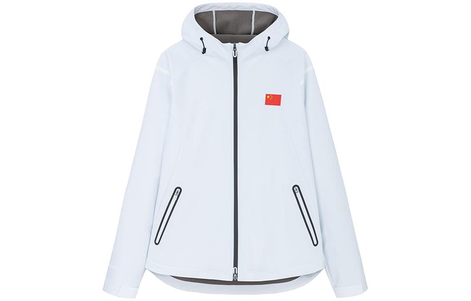 Anta Champion All-Weather National Flag Hoodie Jacket  - Pure White 152350609-1