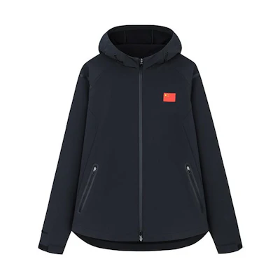 Anta Champion All-Weather Outdoor Sports Hooded Jacket Unisex - Basic Black. 152350609-2