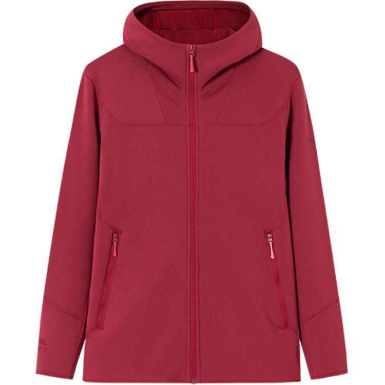 Anta Champion All-Weather Red Slim-Fit Zip Hoodie Jacket for Men 152410708-4