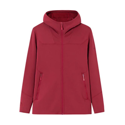 Anta Champion All-Weather Red Slim-Fit Zip Hoodie Jacket for Men 152410708-4