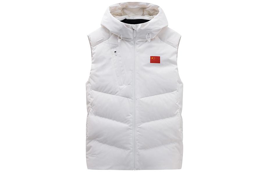 Order Anta Champion All-Weather Series  White Sleeveless Hooded Down Vest. 152340906-1