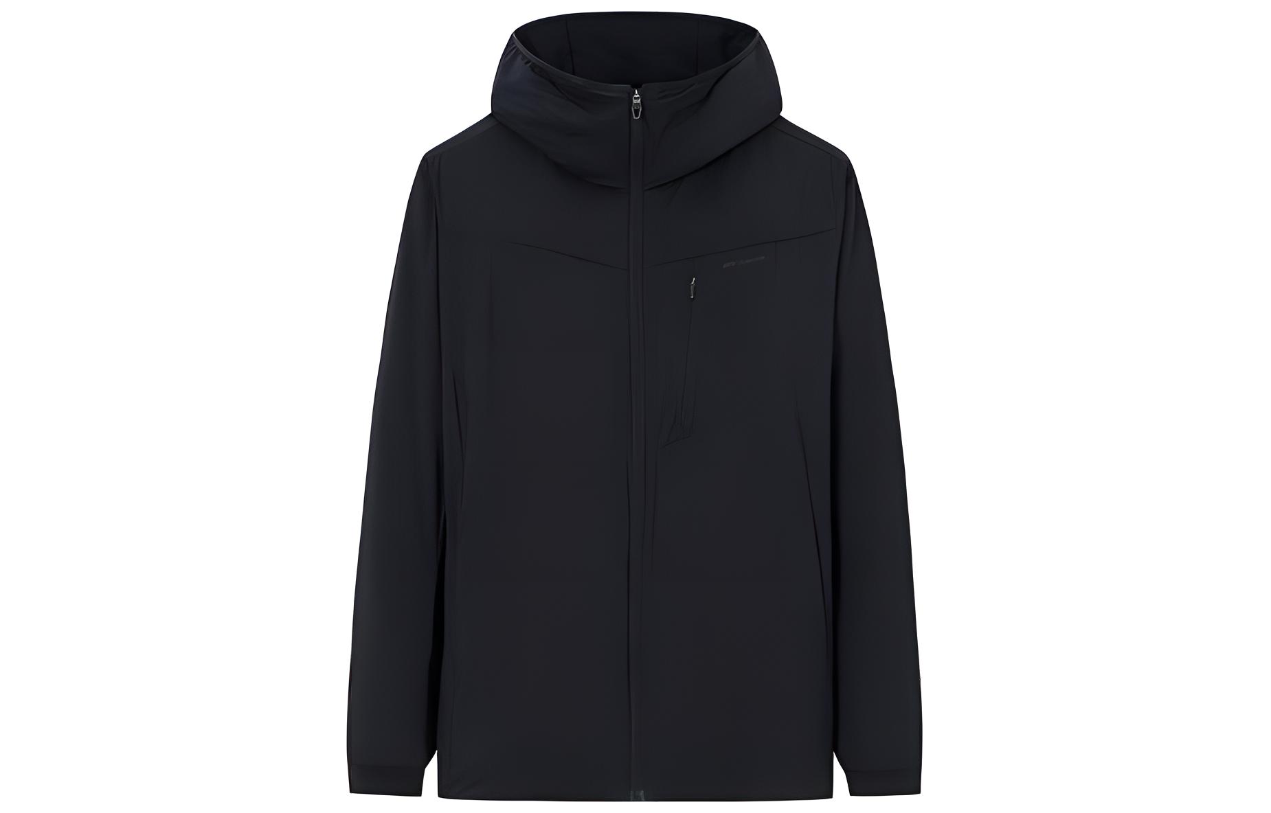 Anta Champion All-Weather Series Thick Zipper Hoodie Jacket - Basic Black (Men) 152340801-1