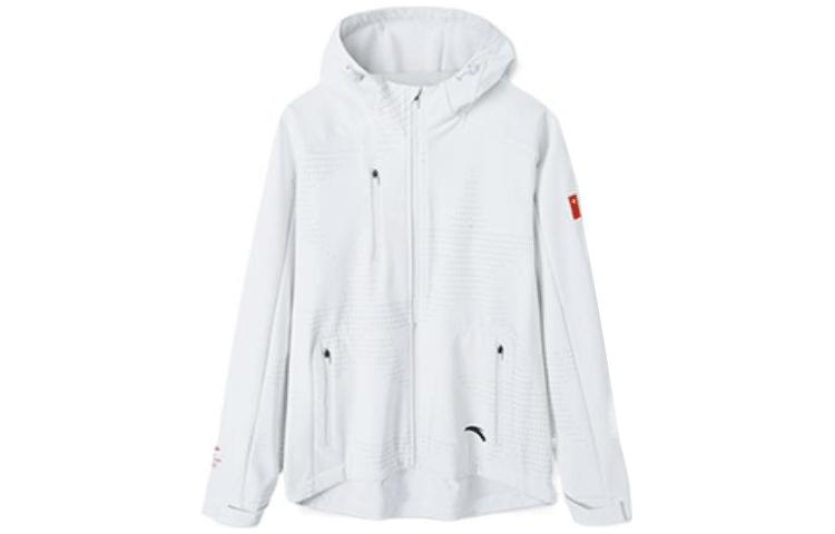 Anta Champion All-Weather Series Woven Sports Flag Jacket White - 152140602