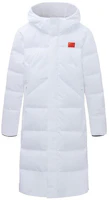 Order Anta Champion All-Weather Unisex Long White Hooded Down Jacket National Flag Edition 152350903-1