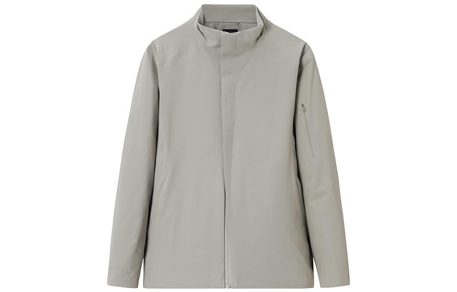 Anta Champion All-Weather Zip-Up Jacket Solid Color - Khaki 152340616-3