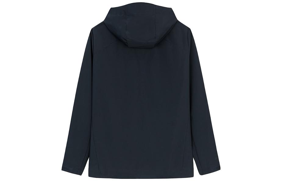 Lookbook 安踏男子全天候拉鍊帽T外套 - 夜海黑 152330603-3