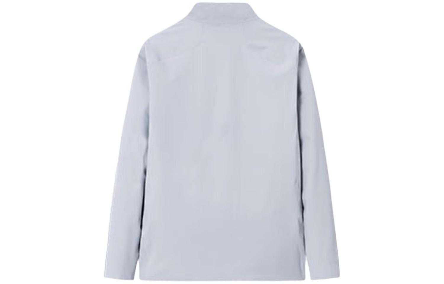 Lookbook 安踏冠军全天气拉链外套长袖浅泥灰 152340616-1