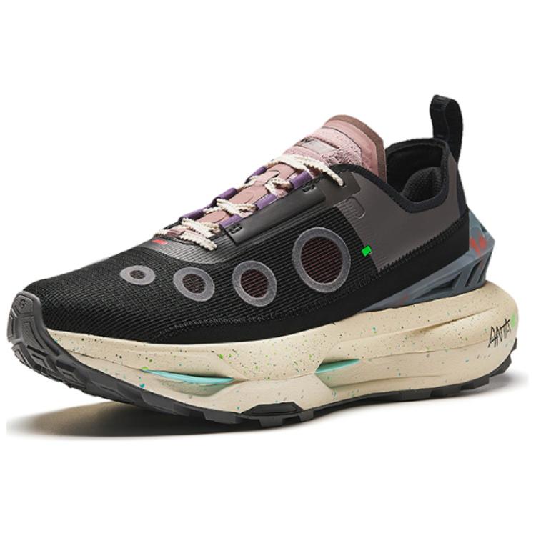 Anta Champion Collection Running Sneakers 'Black Grey Pink' 圖 2