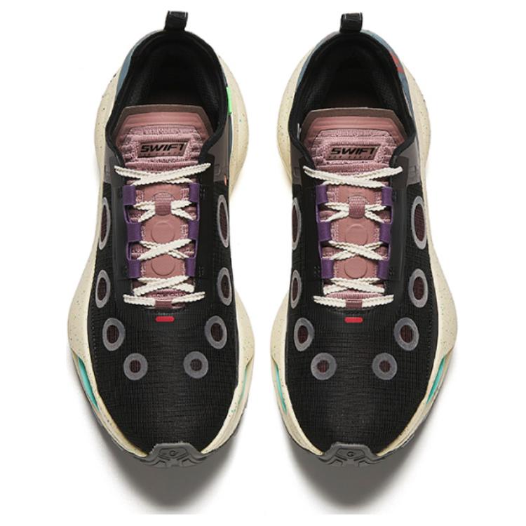 Anta Champion Collection Running Sneakers 'Black Grey Pink' 圖 3