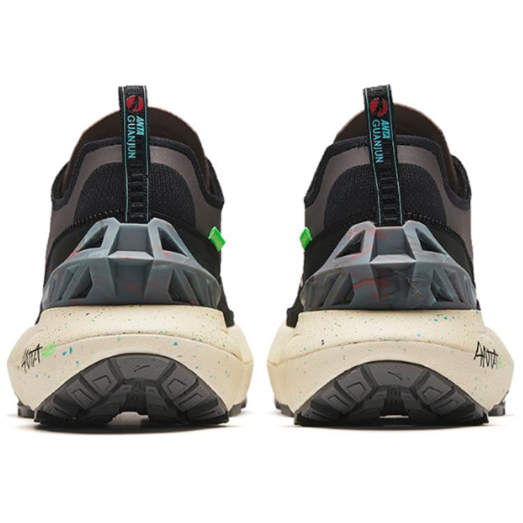 Anta Champion Collection Running Sneakers 'Black Grey Pink' 圖 4