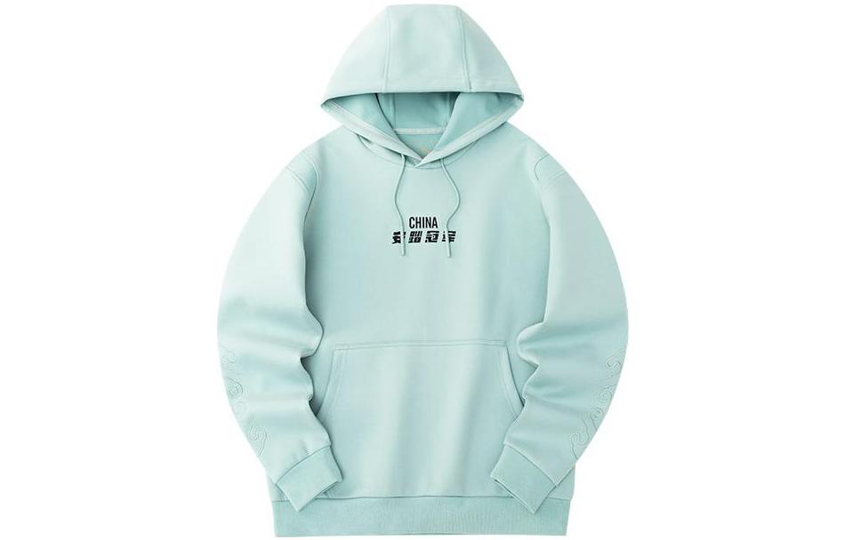 Anta Champion Hoodie Blue Ark Pullover with Letter Print 152230721-2