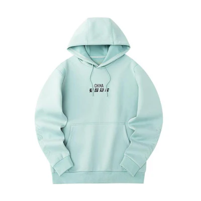 Anta Champion Hoodie Blue Ark Pullover with Letter Print 152230721-2