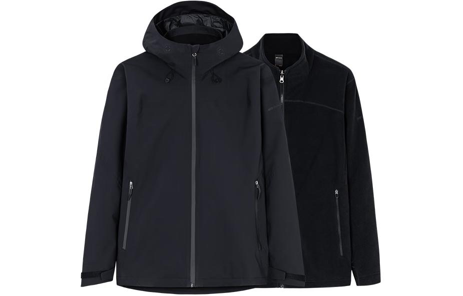 Anta Champion Outdoor Series  Black Jacket & Track Suit Set. 152410615-4