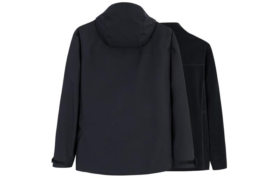 Lookbook 안타 챔피언 아웃도어 시리즈 블랙 자켓 & 트레이닝 세트. 152410615-4