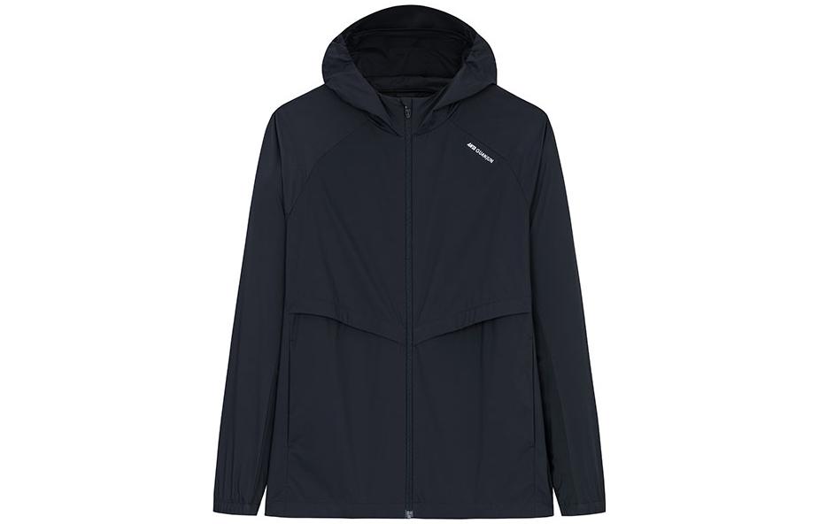 Anta Champion Outdoor Series Black Full-Zip Hoodie Jacket Night Sea Black 152330607-6