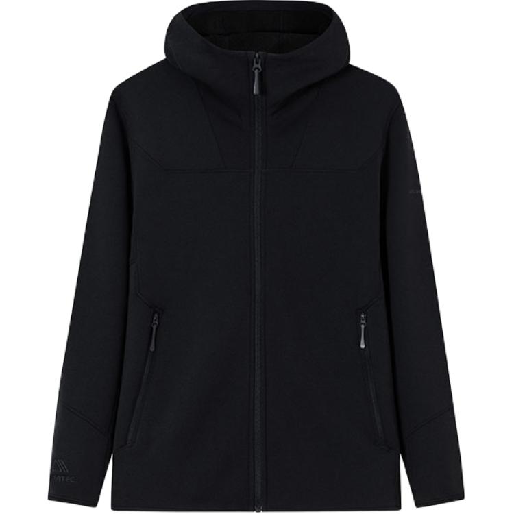 Anta Champion Outdoor Series Slim Fit Hoodie Jacket - Basic Black 152410708-3