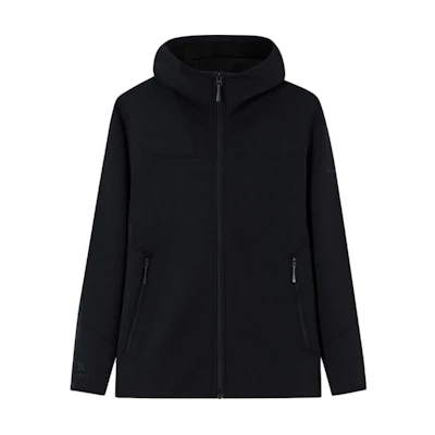 Anta Champion Outdoor Series Slim Fit Hoodie Jacket - Basic Black 152410708-3