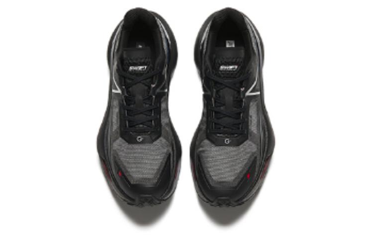 Shop Anta安踏 冠軍系列 圓頭舒適 耐磨透氣 低幫 跑步鞋 男款 黑色