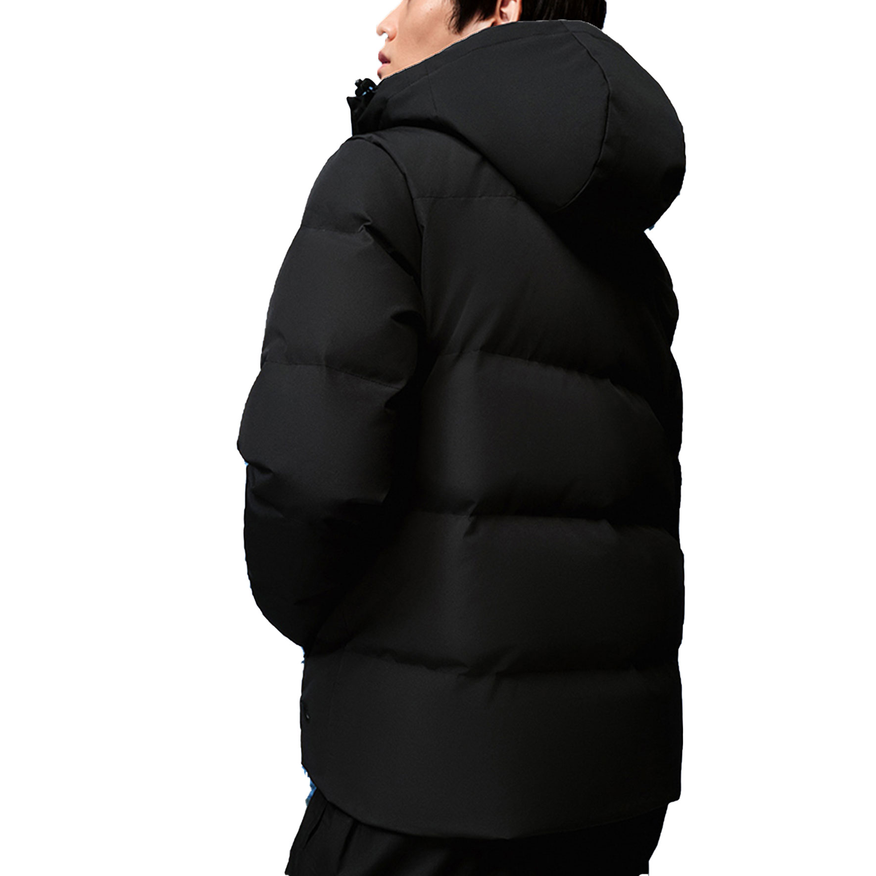 Purchase Anta Champion Series  Black Waterproof Down Jacket with Detachable Hood. 152250906-2