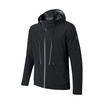 Anta Champion Series Windproof Thermal Hoodie Jacket Black 152210621-2