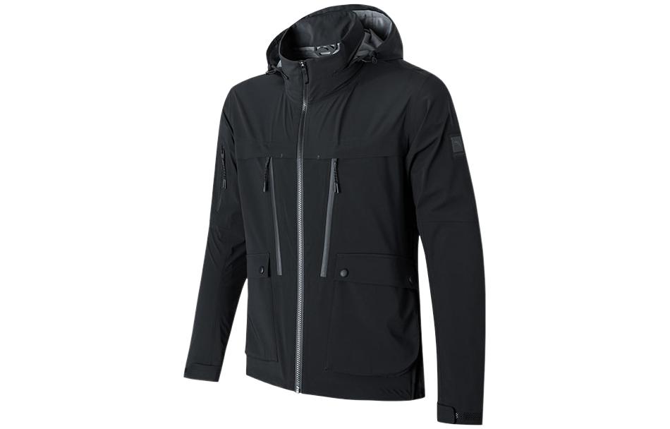 Order Anta Champion Series  Windproof Thermal Hoodie Jacket Black 152210621-2