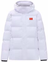 Order Anta Champion Series Windproof White Hooded Down Jacket with Flag Design. 152350902-2