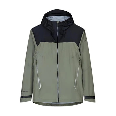 Anta Champion Series Colorblock Hooded Jacket - Olive Green/Basic Black 152430616-1