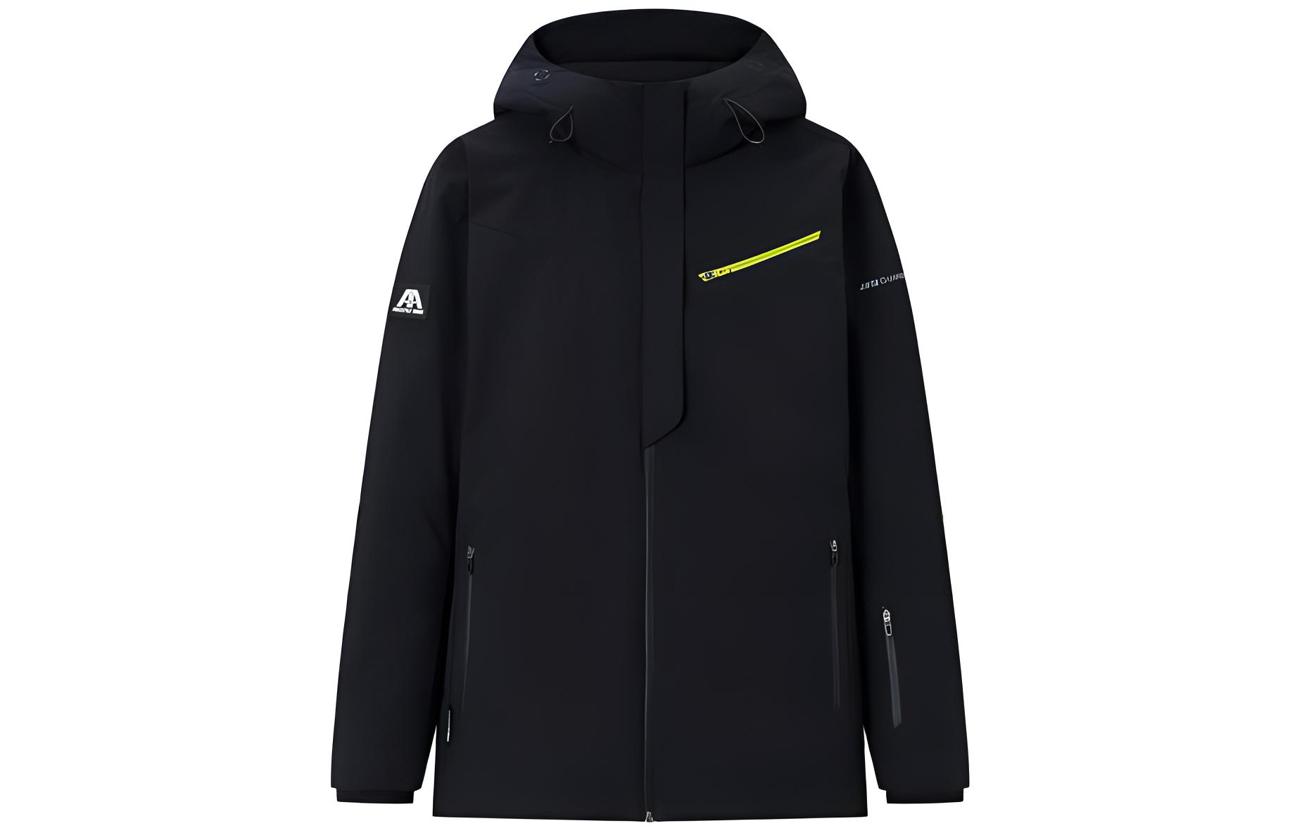 Anta Champion Series Colorblock Hoodie Jacket - Basic Black 152410910-2