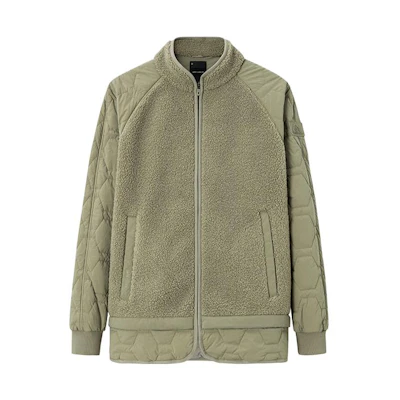Anta Champion Series Glacier Gray Thickened Zip Jacket Unisex 172340701-4