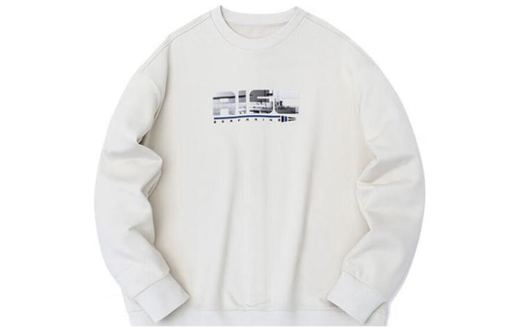 Anta Champion Series Letter Crewneck Casual Loose Sweatshirt Men’s Yellow Beige 152310712-1