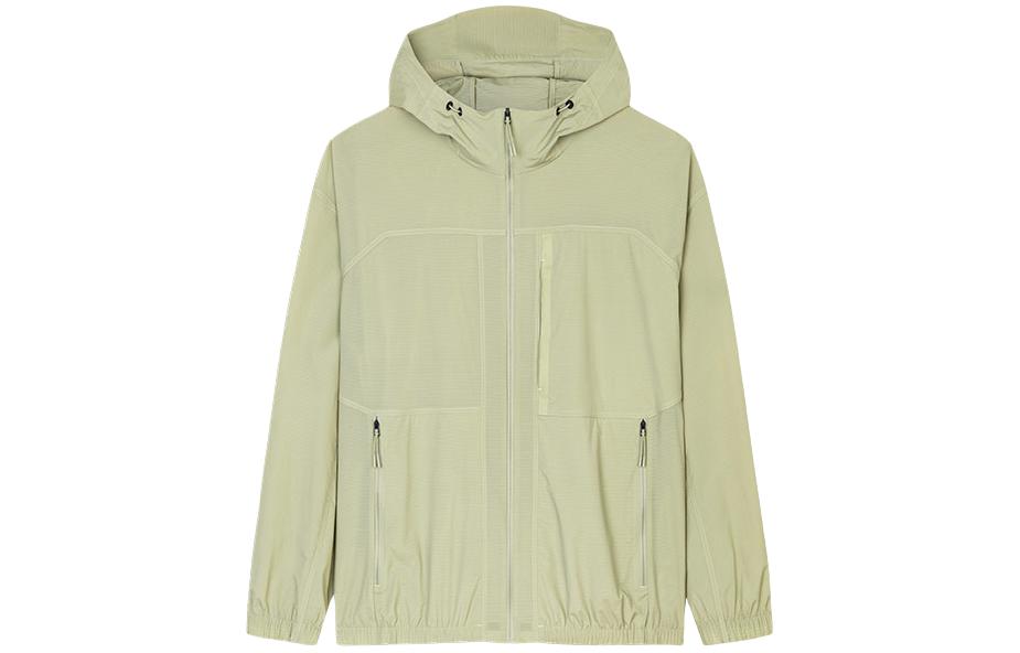 Anta Champion Series Loose Fit Zip Hoodie Jacket Toffee Yellow 152420611-3