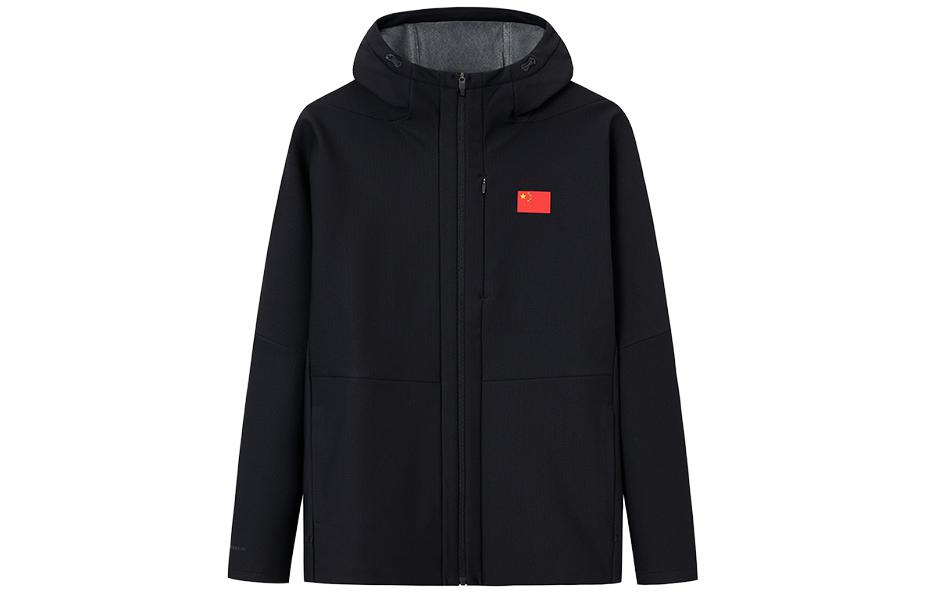 Anta Champion Series National Flag Hoodie Zip Jacket Basic Black 152340702-3