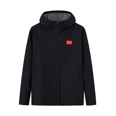 Anta Champion Series National Flag Hoodie Zip Jacket Basic Black 152340702-3