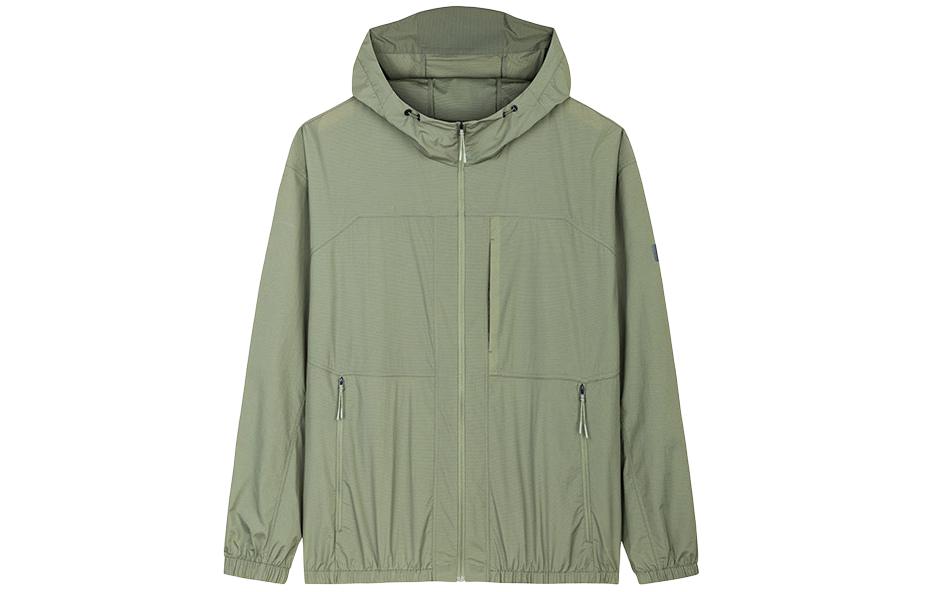 Anta Champion Series Olive Green Loose Fit Zip Hoodie Jacket 152420611-4