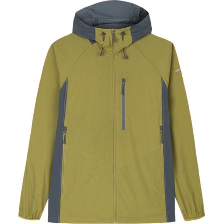 Anta Champion Series Outdoor UV-Proof Windbreaker Light Khaki Green/Grey. 152430610-6