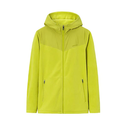 Anta Champion Series Solid Color Zip Hoodie Jacket - Sand Beach Yellow 152340725-3