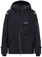 Anta Champion Series Water-Resistant Letter Jacket Basic Black Coat. 152340617-2 Anta Champion Series Water-Resistant Letter Jacket Basic Black Coat. 152340617-2