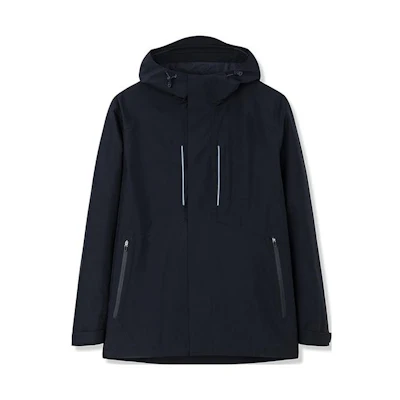 Anta Champion Series Zipper Hoodie Jacket in Night Sea Black 152330615-1