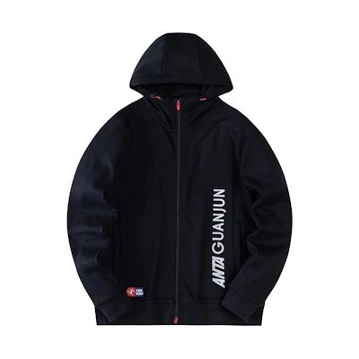 Anta Champion Trail Running Zip Hoodie Jacket Unisex - Basic Black 172420703-3
