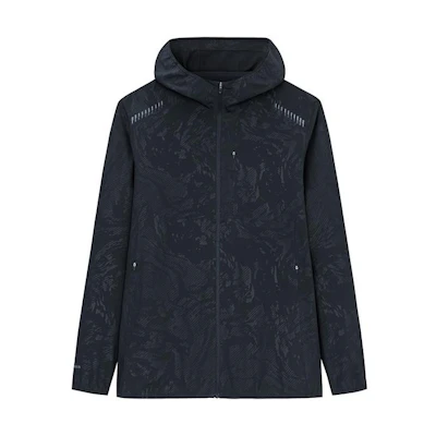 Anta Champion Training Series Full-Print Zip Hoodie Jacket Night Sea Black 152330616-4