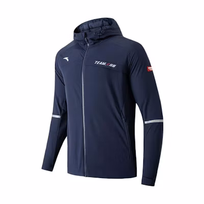 Anta China Ice & Snow Series Windproof Water-Resistant Jacket Moonlight Blue 952217607-2