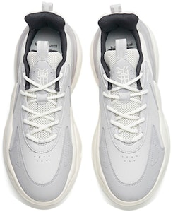 Anta安踏 潮拜3.0 皮質舒适 低筒 運動休閒鞋 男款 灰白色 Shop Anta安踏 潮拜3.0 皮質舒适 低筒 運動休閒鞋 男款 灰白色