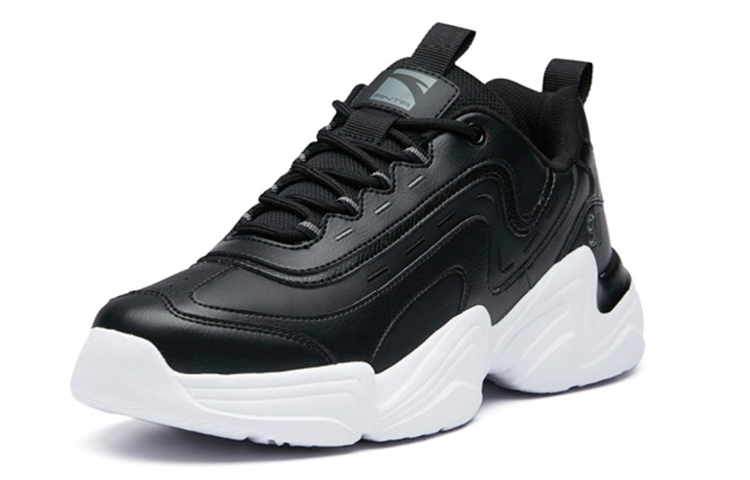 Lookbook Anta安踏 防滑耐磨 低筒 爸爸鞋 黑色