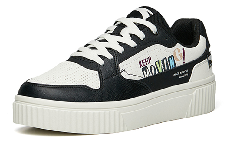 Lookbook Anta Sepatu Classic Gaya Rendah 'Hitam Putih' 112238062-2