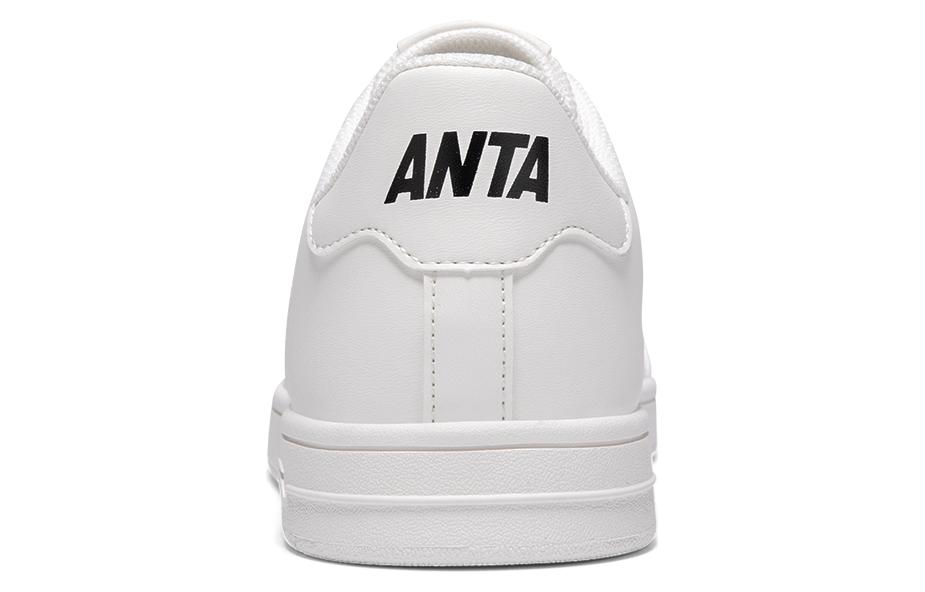 Lookbook Anta安踏 經典舒適 防滑耐磨 低幫 板鞋 男款 白色